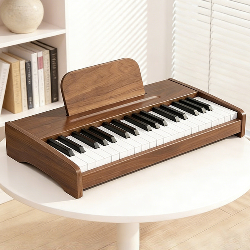 37键儿童木质小钢琴初学迷你电子琴男女孩宝宝启蒙玩具生日礼物