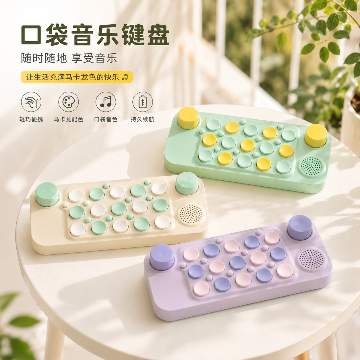 口袋音乐键盘，多款颜色可选图片