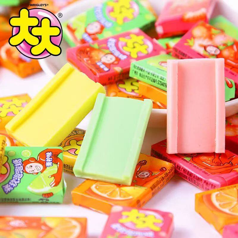 箭牌大大泡泡糖童趣零食小吃什锦水果味口香糖食品