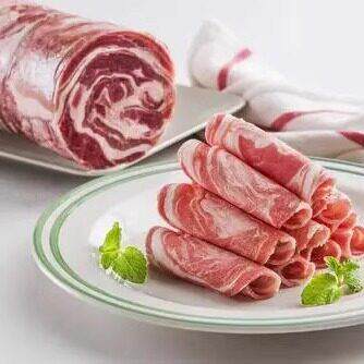北京牛街聚宝源外卖窗口牛肉片羊肉片生冷速冻火锅涮肉片半成品