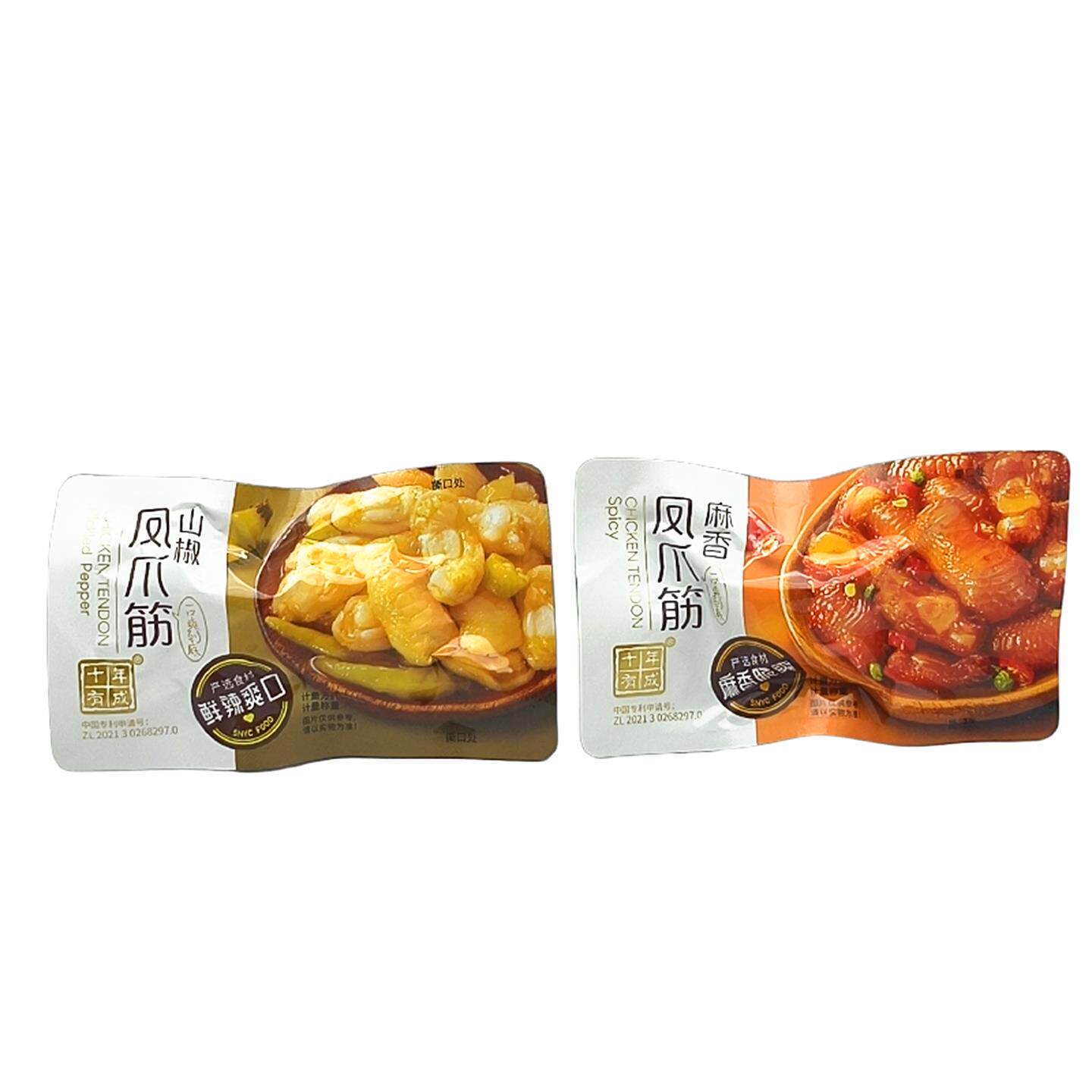 十年有成凤爪筋250g山椒鸡爪筋麻香鸡脚筋即食鸡脆骨散装称重零食