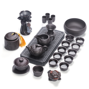 家用轻奢陶K瓷茶壶茶杯办公送礼新款 正宗宜兴紫砂功夫茶具套装