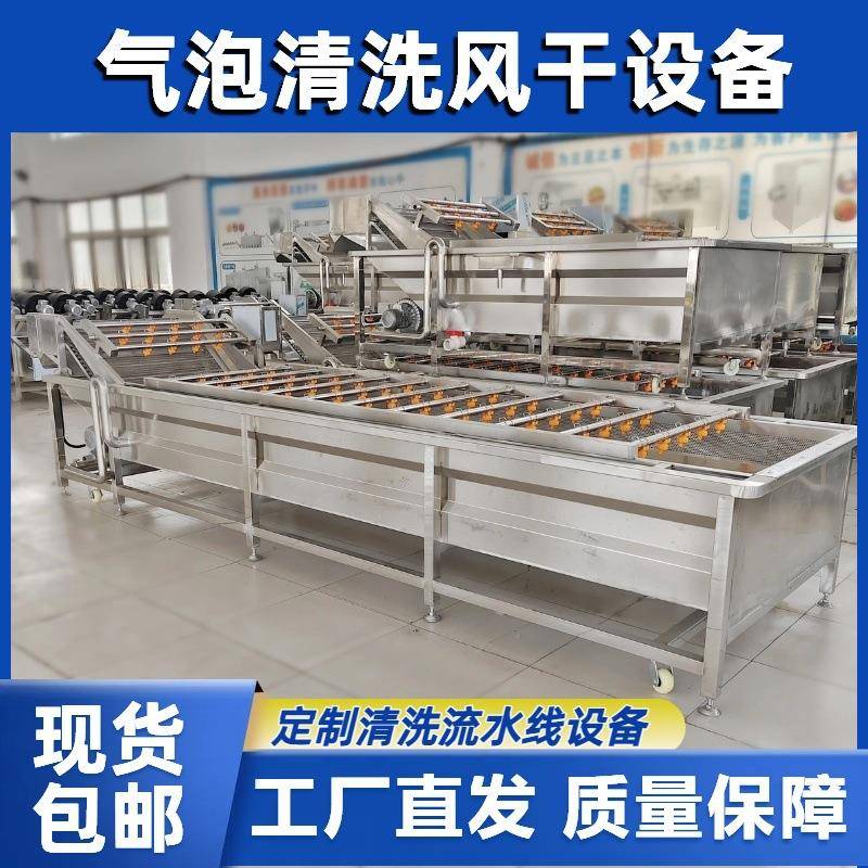 橄榄菜气泡清洗机梅干菜清洗设备高压喷淋黄花菜清洗设备