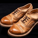 061原色德比鞋 .Vbram布洛克雕花三接头植鞣马皮复古低帮牛津皮鞋