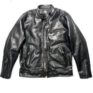 保暖做旧立领水洗时尚 子丹同款 春秋外套短款 导火索修身 皮衣 .男士