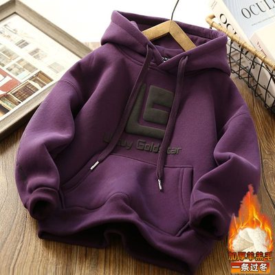 男童套头加厚卫衣长袖保暖新款