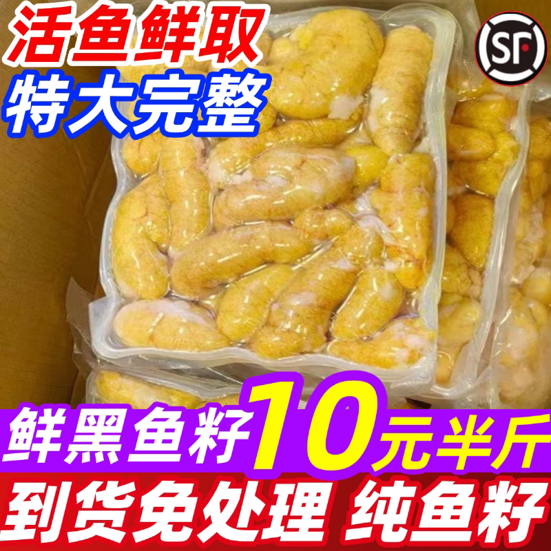 鱼籽新鲜鱼子鲜活黑鱼籽鱼蛋冷冻淡水鱼类