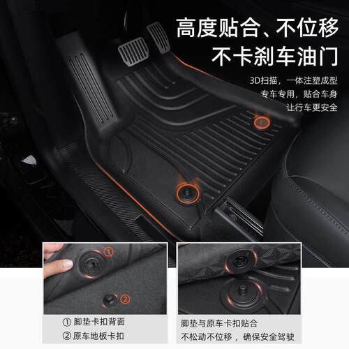 小鹏p7脚垫p7i2023款小鹏p5脚垫G3I小鹏G6专用汽车脚垫TPE全包围