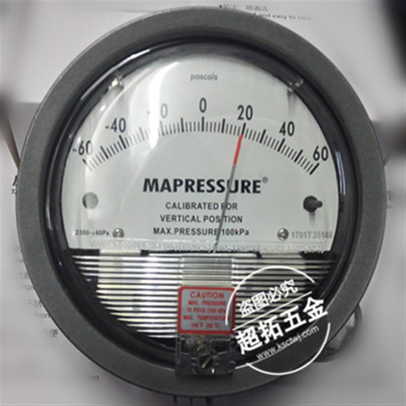 MAPRESSURE压差表 压差计表 2000型圆盘指针式差压表微压差计