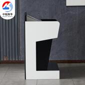 木质加厚多媒体讲台多功能演讲台班班通电教室中控台学校教师讲桌