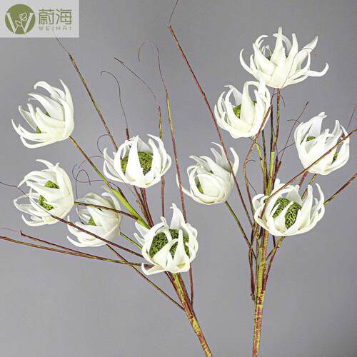 EVA仿真花5头向日葵欧式复古PE花样板房装饰花假花泡沫花艺软装