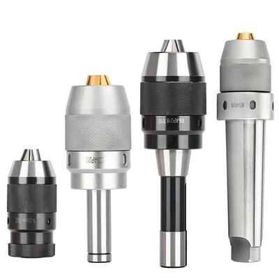 一体式钻夹头铣床自紧钻夹头R8-APU13/16直柄C20C25台钻夹头MT4/2