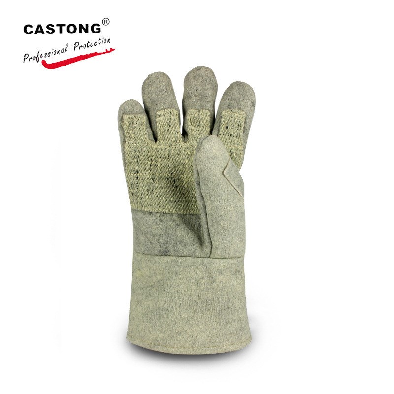 卡司顿ABG-5T-34手掌加固耐高温手套500度抗高温手套耐磨防烫手套