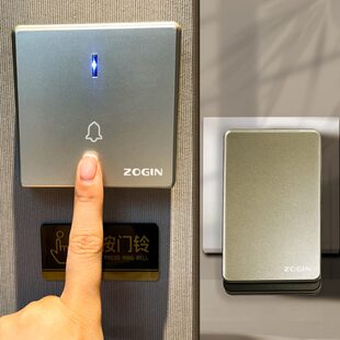 英规门铃自发电家用无线门铃门钟86型别墅老人呼叫器防水智能叮咚
