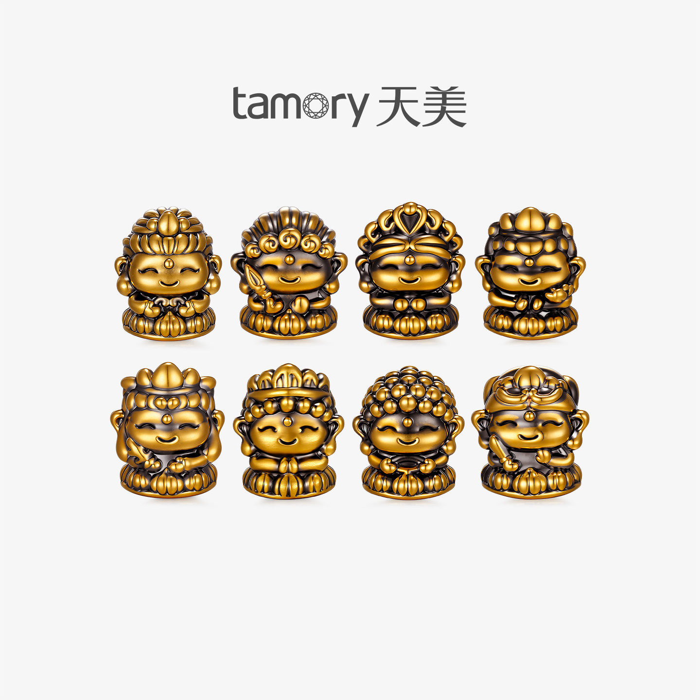 天美珠宝黄金随身佛手工DIY配件