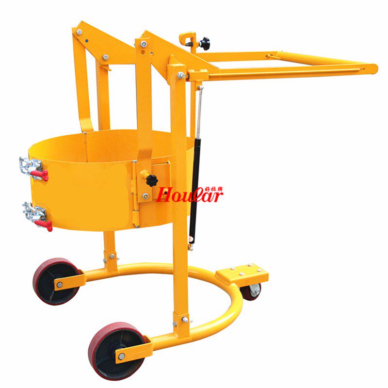 HD80A载重300kg油桶机械旋转式油桶车 经济型倒桶车