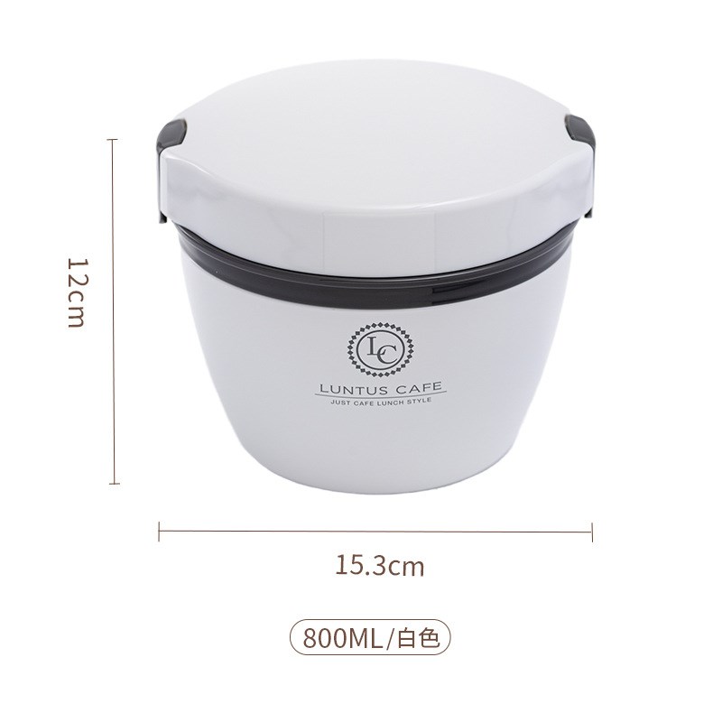 ASVEL保温饭盒便当盒 日本双层密封分隔式餐盒带饭盒大容量保温盒