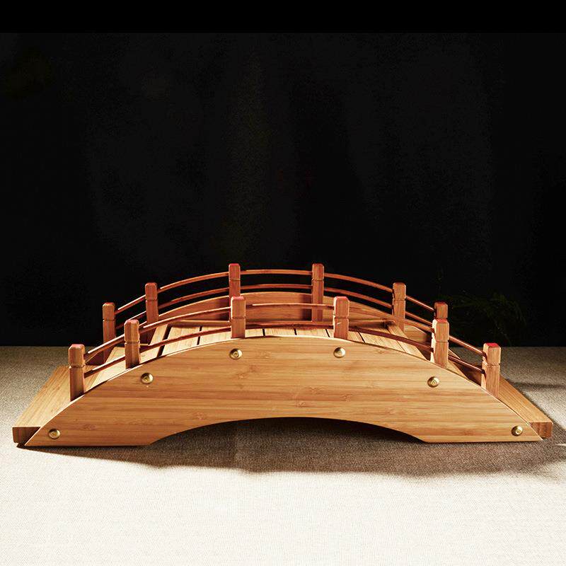 强兴竹制日式创意方杆寿司桥家居餐具寿司刺身摆放果盘装饰品