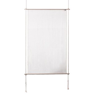 日式隔断帘亚麻纱帘挂帘玄关入户屏风茶室凉亭门帘新极简