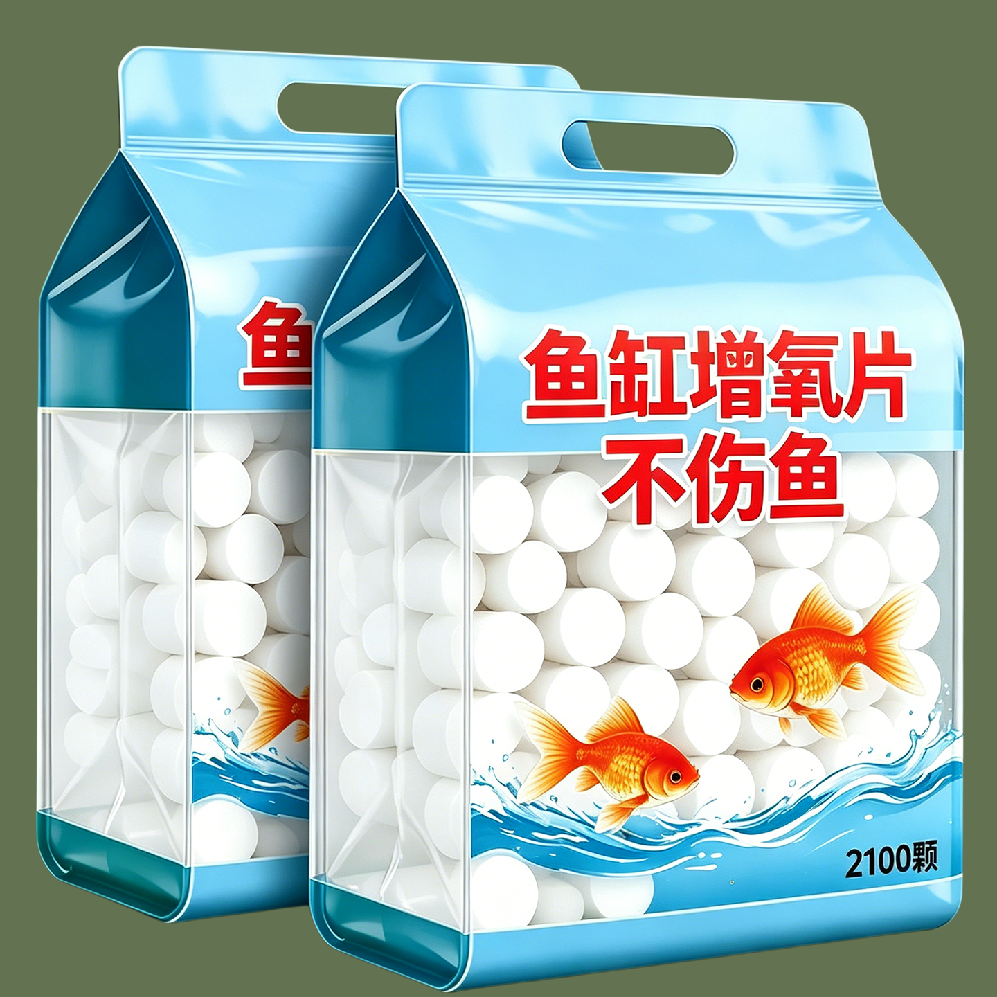 观赏鱼增氧短途运输缺氧急救氧片