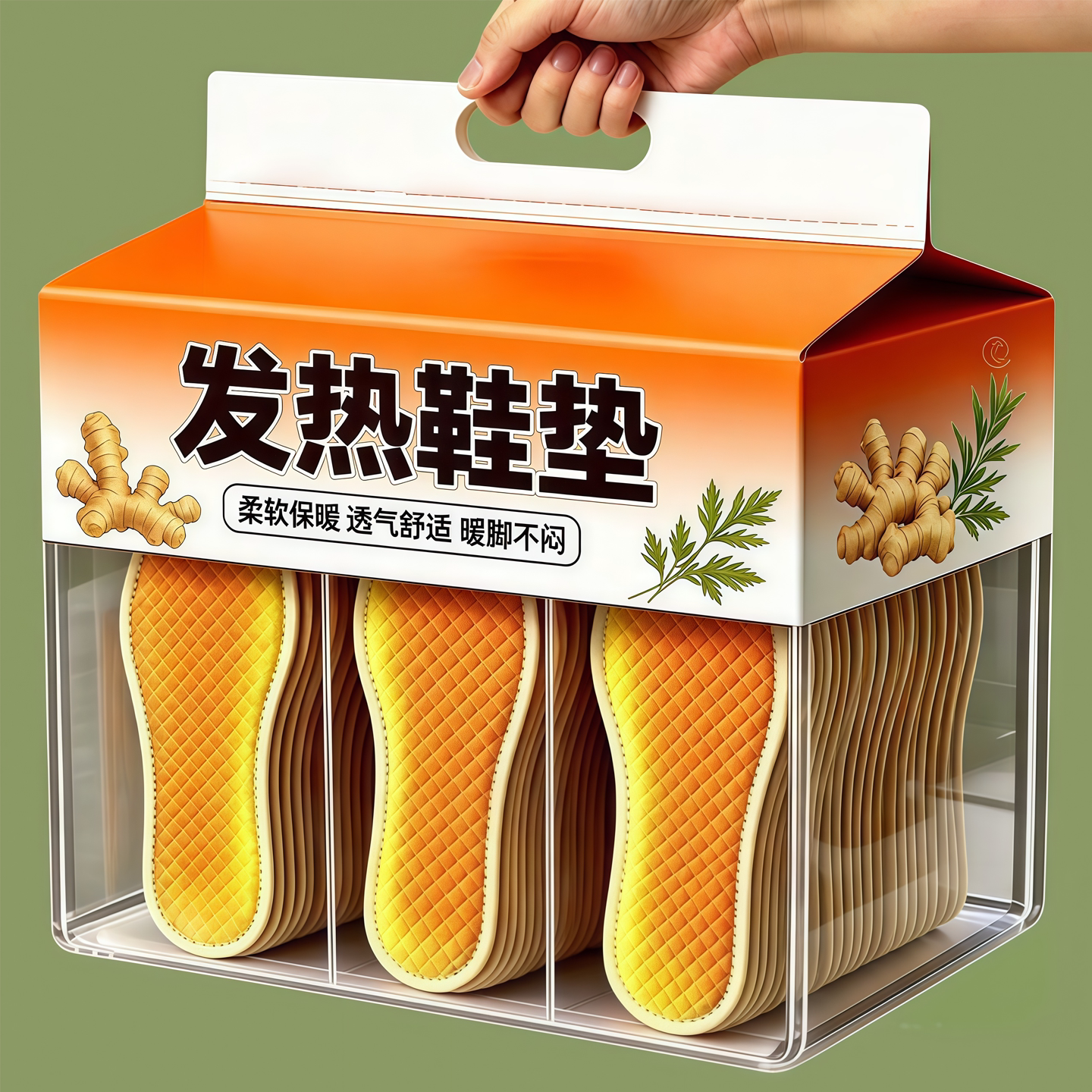 【暖冬特惠】艾草自发热暖脚鞋垫