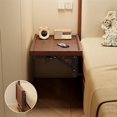 折叠床头柜子替代品隐形可收纳移动置物架小型窄缝家用隙收纳神器