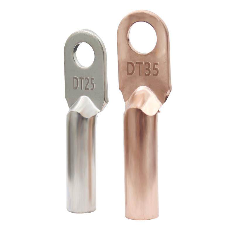 DT铜鼻子铜线耳接线端子25/35/50平方电线鼻子紫铜镀锡堵油铜接头,电子/电工,接线端子,淘宝优惠券,粉丝福利购,淘宝优惠卷