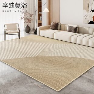 卧室床边地垫 客厅地毯家用轻奢高级感免打理沙发茶几垫子2024新款