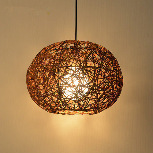 大号田园麻球藤球吊灯客厅阳台卧室现代创意藤编吊灯灯罩,家装灯饰光源,客厅吊灯,淘宝优惠券,粉丝福利购,淘宝优惠卷