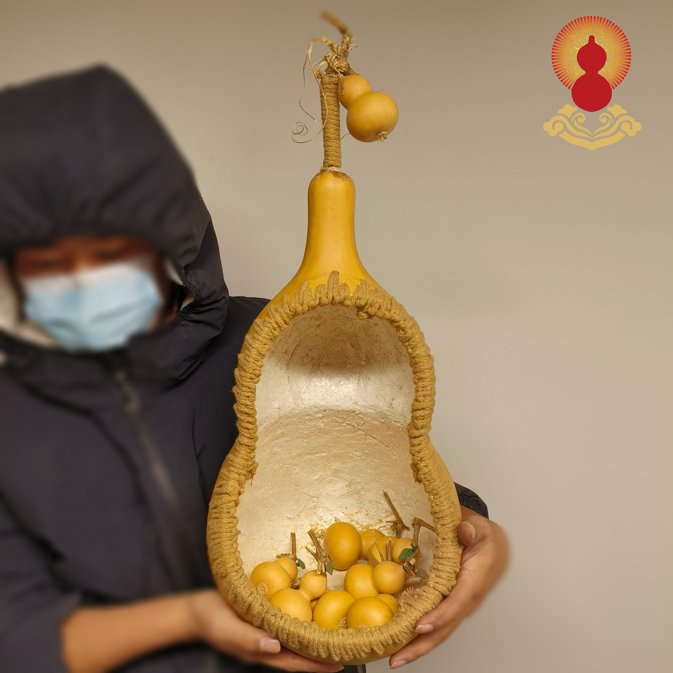 天然葫芦瓢家居客厅客厅办公室半葫芦家装饰品乔迁新居礼品