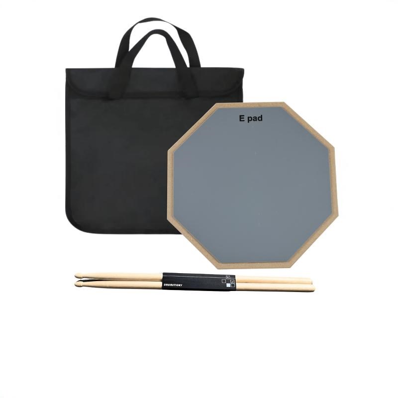 12寸硅胶哑鼓垫架子鼓初学入门哑鼓装爵士鼓练习器静音打击板