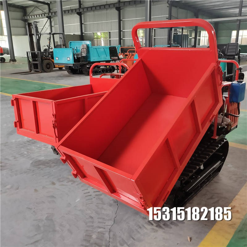 小型爬坡机爬山虎履带运输车农用车果园山区搬运手扶装载机全地