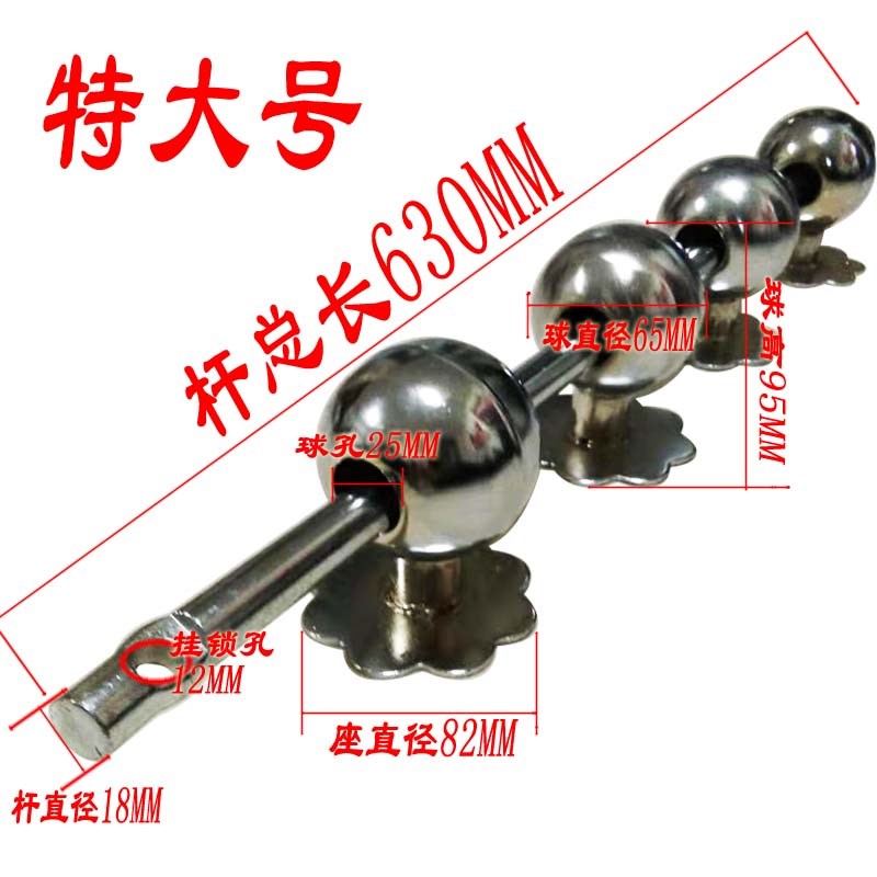 门栓农村老式大门门扣复古门栓铁门木门插销铁棍插杆门闩穿条明锁
