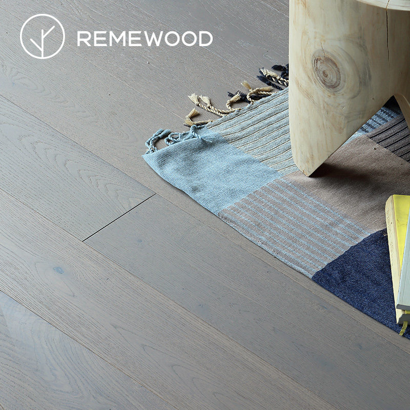 灰色系橡木三层实木复合地板地暖地热F星环保锁扣木地板家用