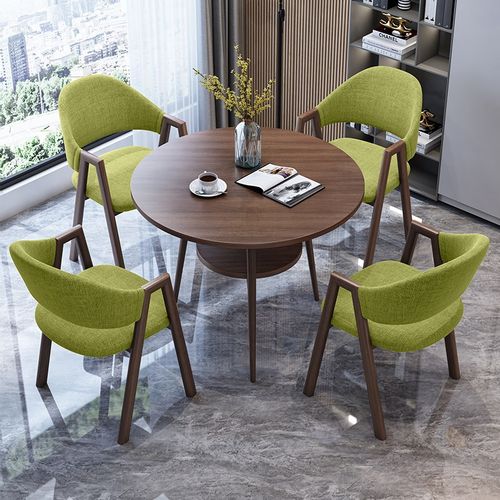 现代洽谈桌椅售楼处休闲会客接待谈判休息区小圆桌子