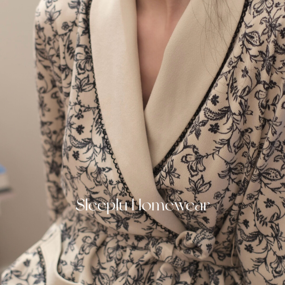 手工棉睡衣女款2025新款法式宫廷