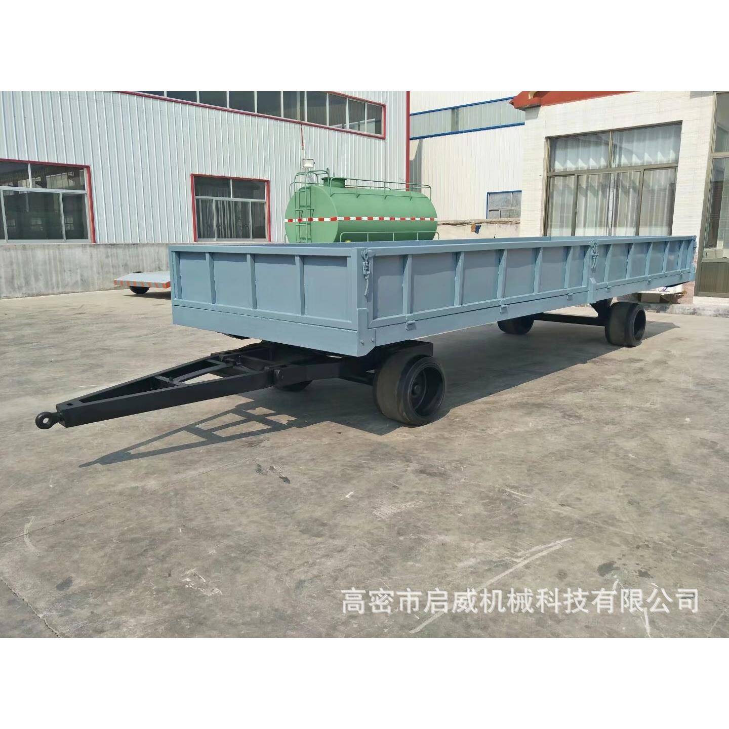 25吨实心胎拖车工业平板拖车厂家厂家全挂拖车厂家供应