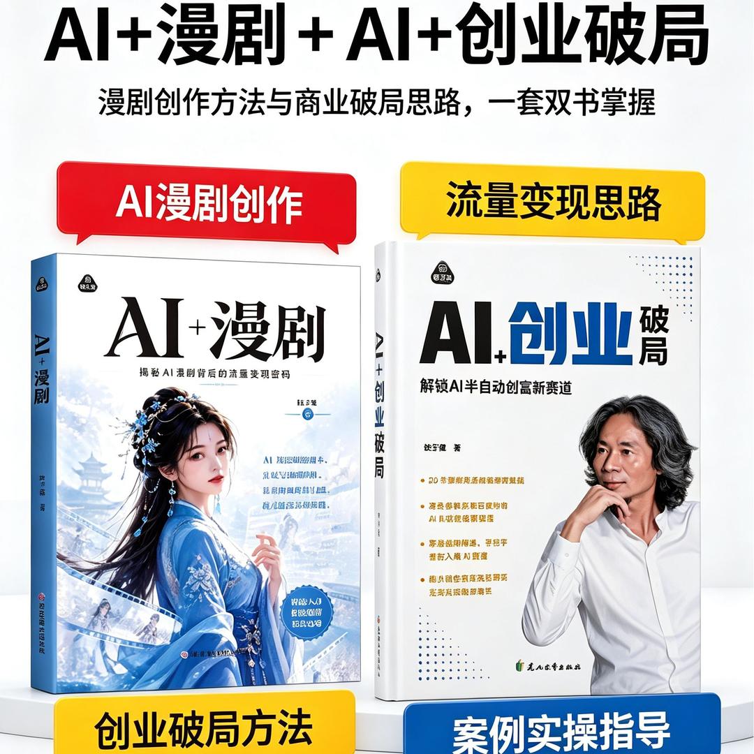 杜子建新书正版AI漫剧全流程创作与商业变现ai创业短剧制作零基础教程漫剧提示词