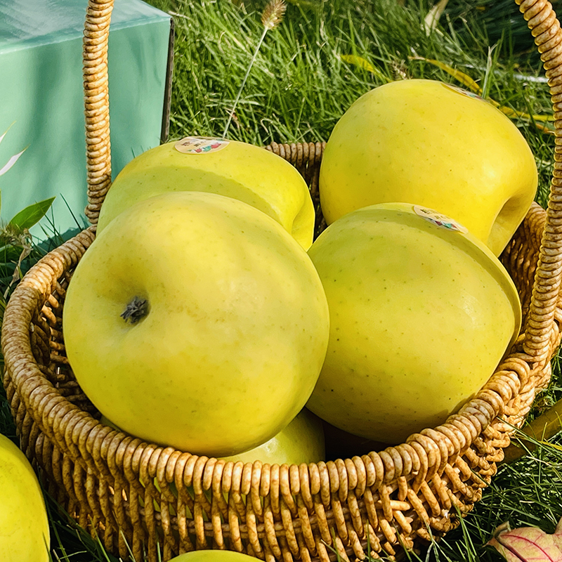 云南瑞雪苹果新鲜水果当季青皮苹果糖心脆甜礼盒整箱包邮