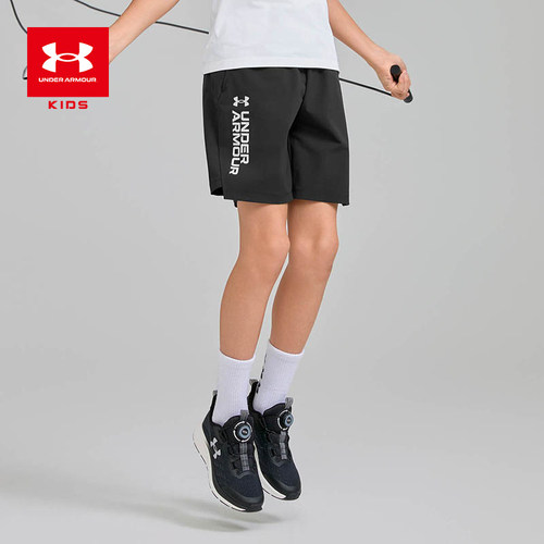 安德玛童装男童运动短裤