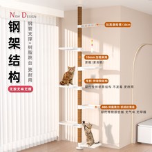 顶天立地猫爬架小户型家用通天柱不占地新款剑麻高猫树