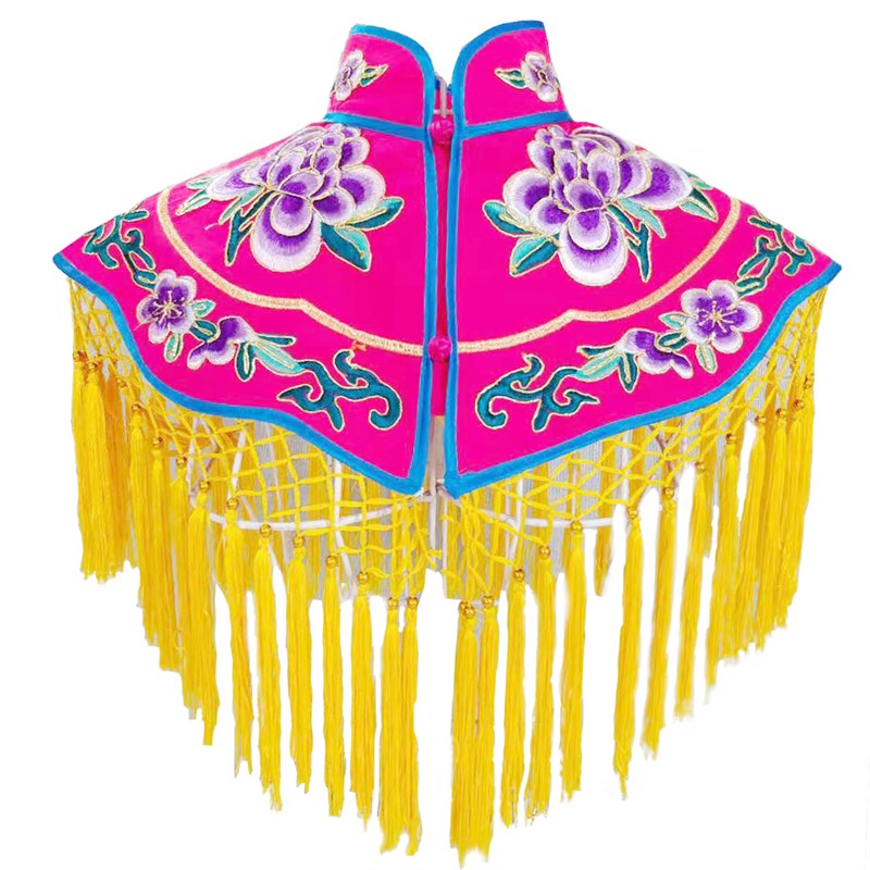 京剧云肩戏曲戏剧披肩秧歌衣宫装戏服配饰古装豫剧花旦小姐演出服