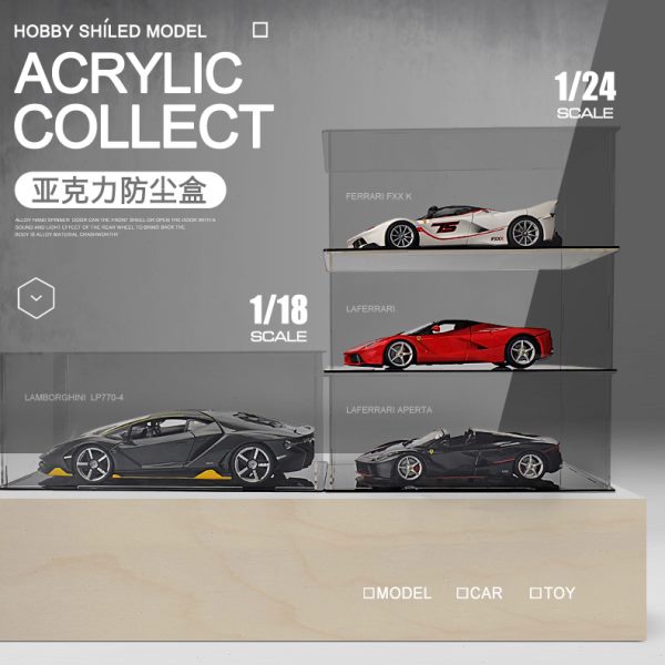 适用乐保时捷911RSR模型1:10收纳盒42096防尘罩1:8亚克力展示盒