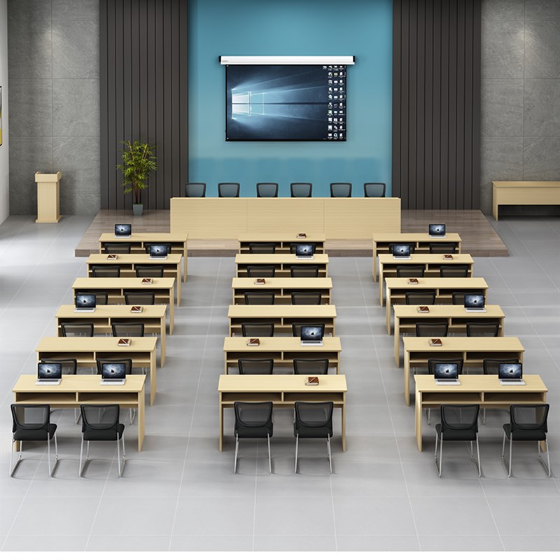 定制会议桌学生培训桌长条桌折叠双人拼接桌子简约组合课桌深圳
