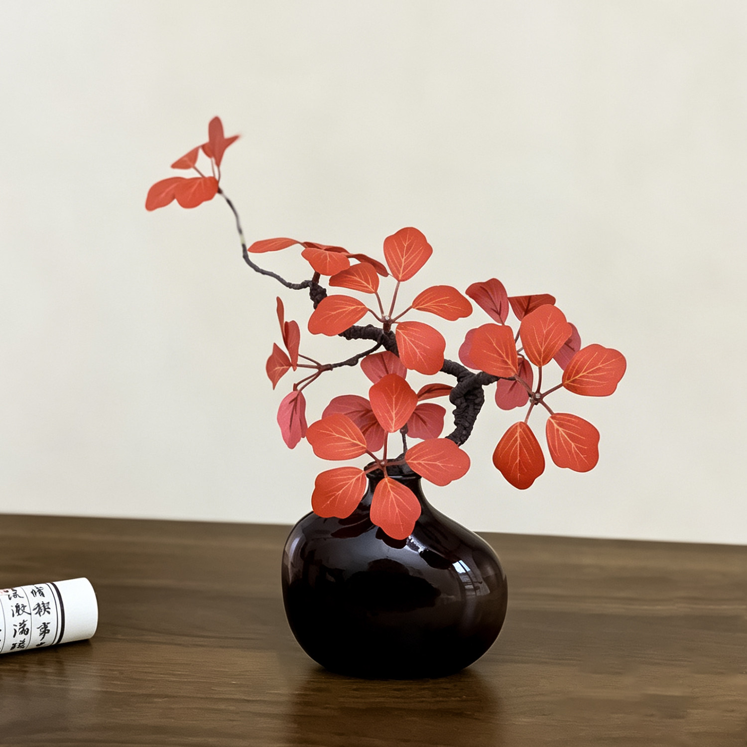 新中式铁线莲仿真花植物客厅民宿图片