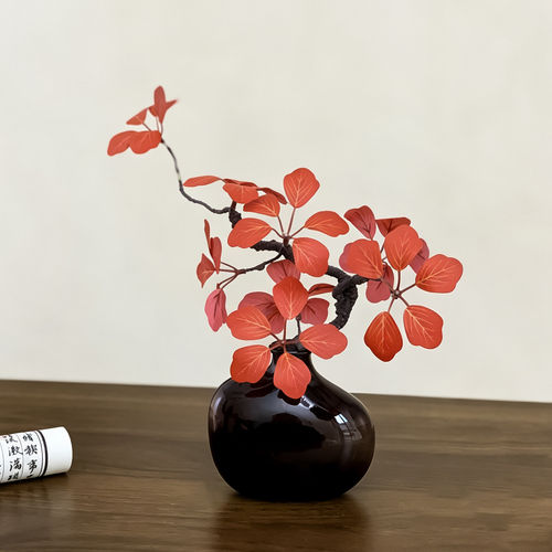 新中式铁线莲仿真花植物客厅民宿