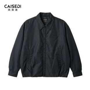 凯施迪短款翻领羽绒服男士秋冬宽松简约高级感夹克休闲鸭绒外套男