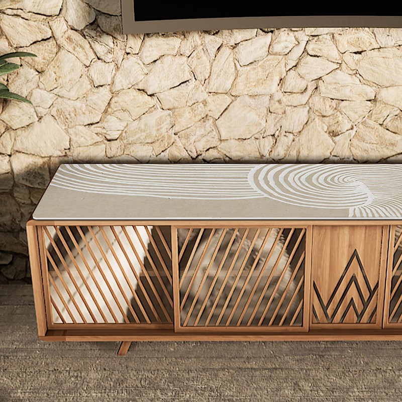 侘寂欣赏不完美之美 电视柜桌垫防水防油免洗桌布桌面保护 密莉娅