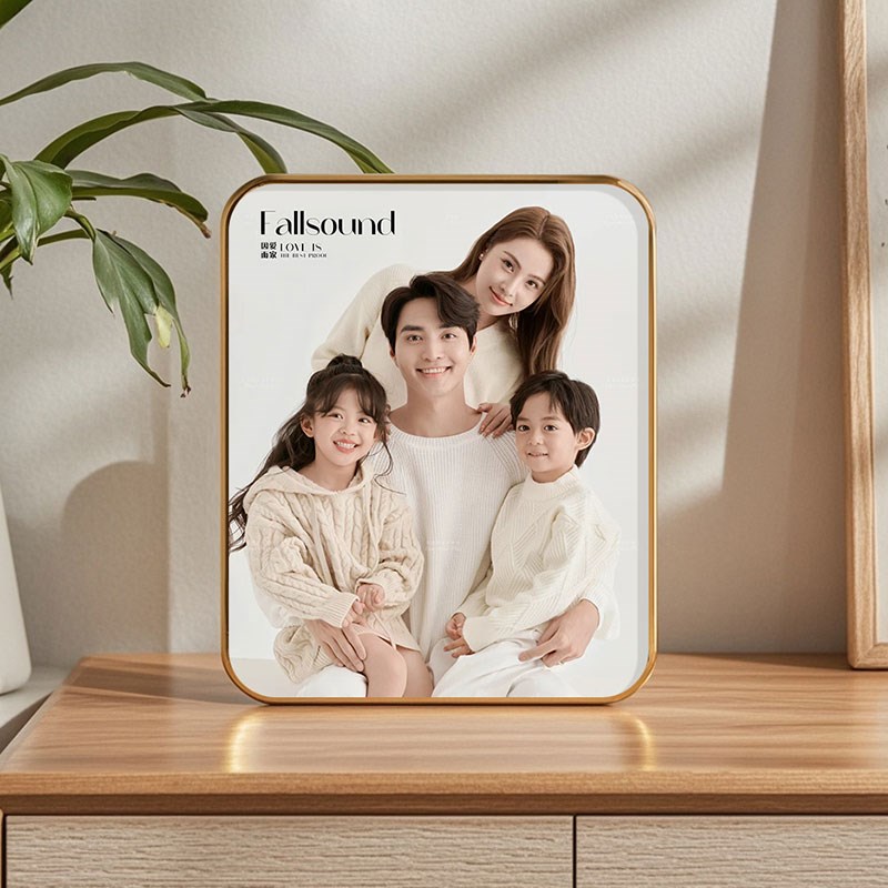 相框摆台定制照片打印加洗相片做成高级感水晶全家福宝宝相册摆件