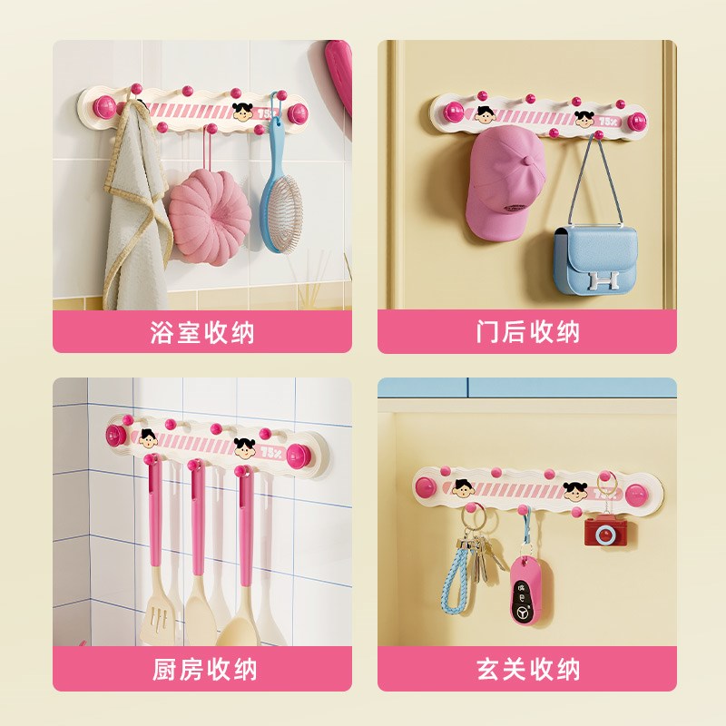 多巴胺吸盘挂钩免打孔强力承重门后挂衣架浴室卫生间墙上壁挂粘钩